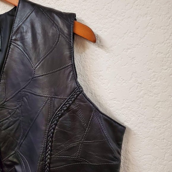 Twin Creek Men's Leather Vest - Picture 6 of 9